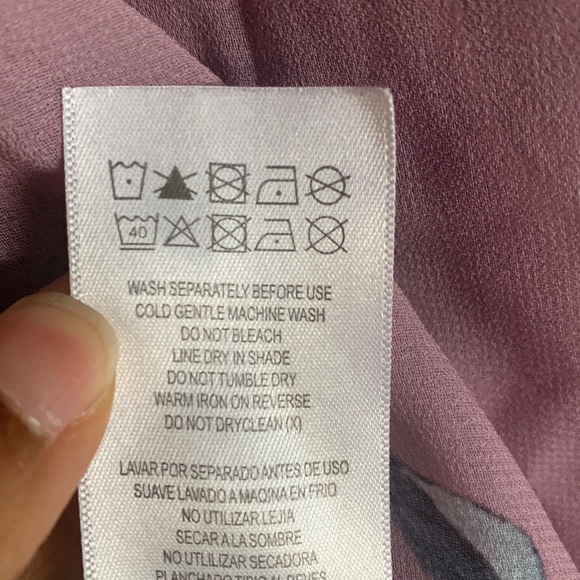 City Chic NEW Blouse Floral Short Sleeve V-neck Rosewood XXL Career Casual - Picture 9 of 12